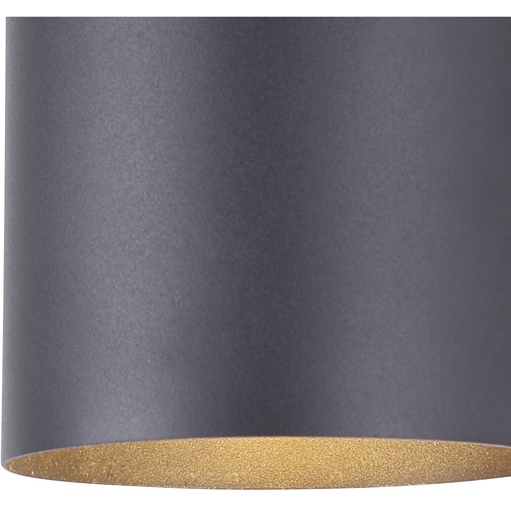 Madison 1 Light 7 inch Black Outdoor Downlight