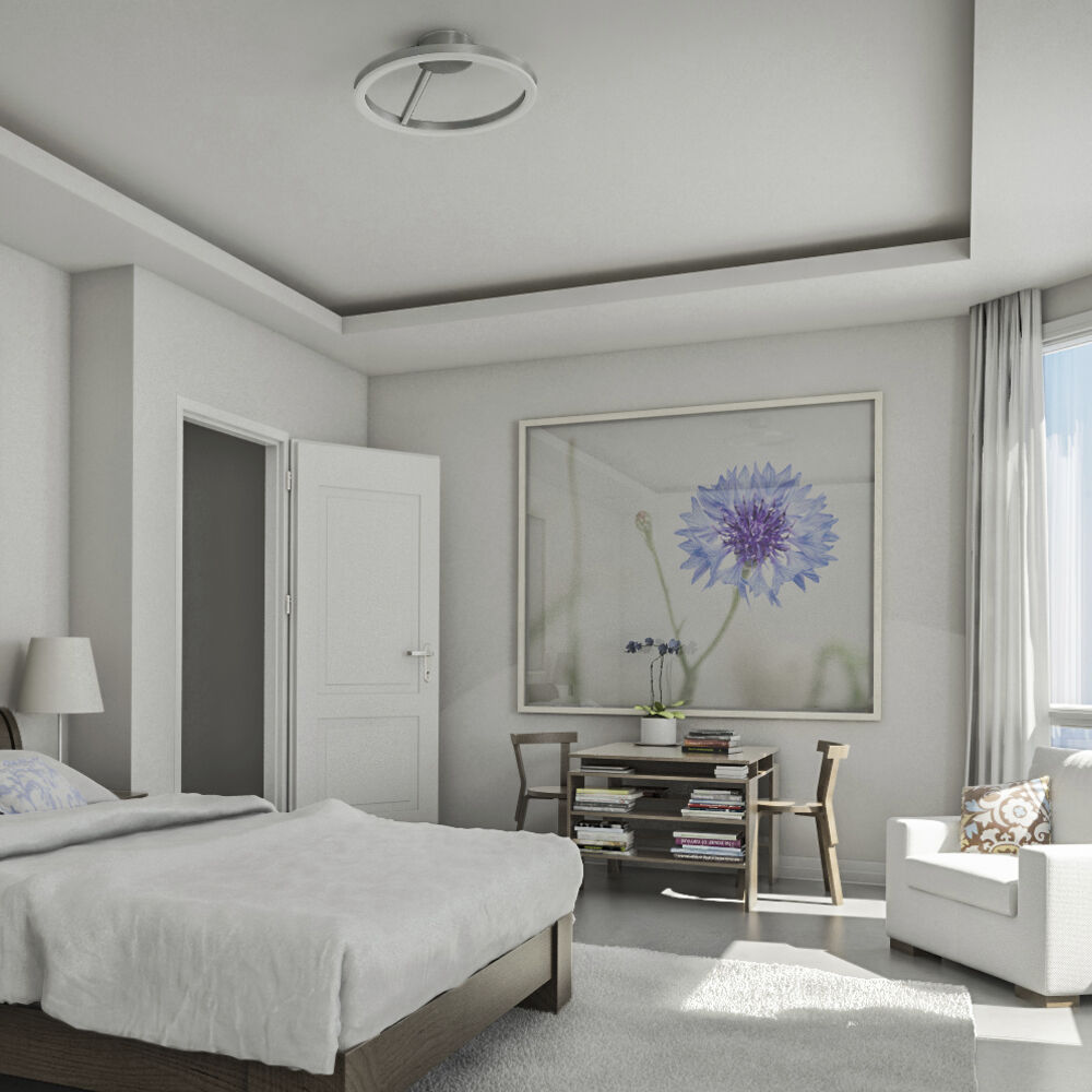 Zuben 19.75 inch Silver Semi-Flush Ceiling Light