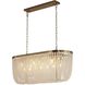 Canada LED 16 inch Gold Chandelier Ceiling Light in Satin Black