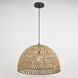 Nassau LED 18 inch Matte Black Pendant Ceiling Light