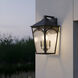 Jaxon 4 Light 17.25 inch Western Bronze Outdoor Wall Lantern