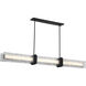 Lumina LED 66 inch Dark Matte Black Linear Chandelier Ceiling Light