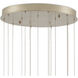 Pathos 15 Light 24 inch Antique Silver Leaf Multi-Drop Pendant Ceiling Light