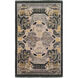 Geisha 96 X 60 inch Dark Green, Tan, Ivory, Mauve, Medium Gray Rug