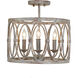 Sean Lavin Patrice 3 Light 14 inch Deep Abyss Semi-Flush Mount Ceiling Light