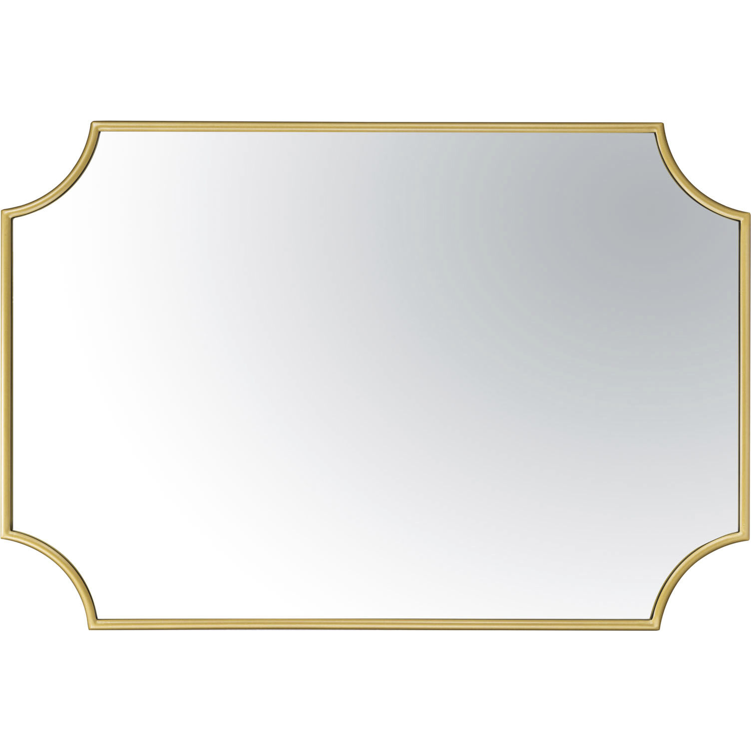 Carlton 33 X 22 inch Gold Wall Mirror, Tamara Day Collaboration