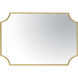 Carlton 33 X 22 inch Gold Wall Mirror, Tamara Day Collaboration