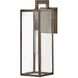 Max Outdoor Wall Mount Lantern in Burnished Bronze, Non-LED