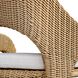 Kavali 42 inch Natural Honey and Oyster White Outdoor Barstool