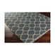 Laural 36 X 24 inch Neutral and Blue Area Rug, Jute