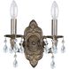 Paris Market 2 Light 10 inch Venetian Bronze Sconce Wall Light in Clear Hand Cut