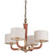 Gallery Huxley 4 Light 28 inch Vintage Brass Chandelier Ceiling Light, Gallery Collection