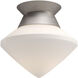 Alora Mood Nora 1 Light 8 inch Brushed Nickel Flush Mount Ceiling Light