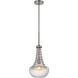 Baraboo 1 Light 14.25 inch Brushed Steel and Silver Mini Pendant Ceiling Light
