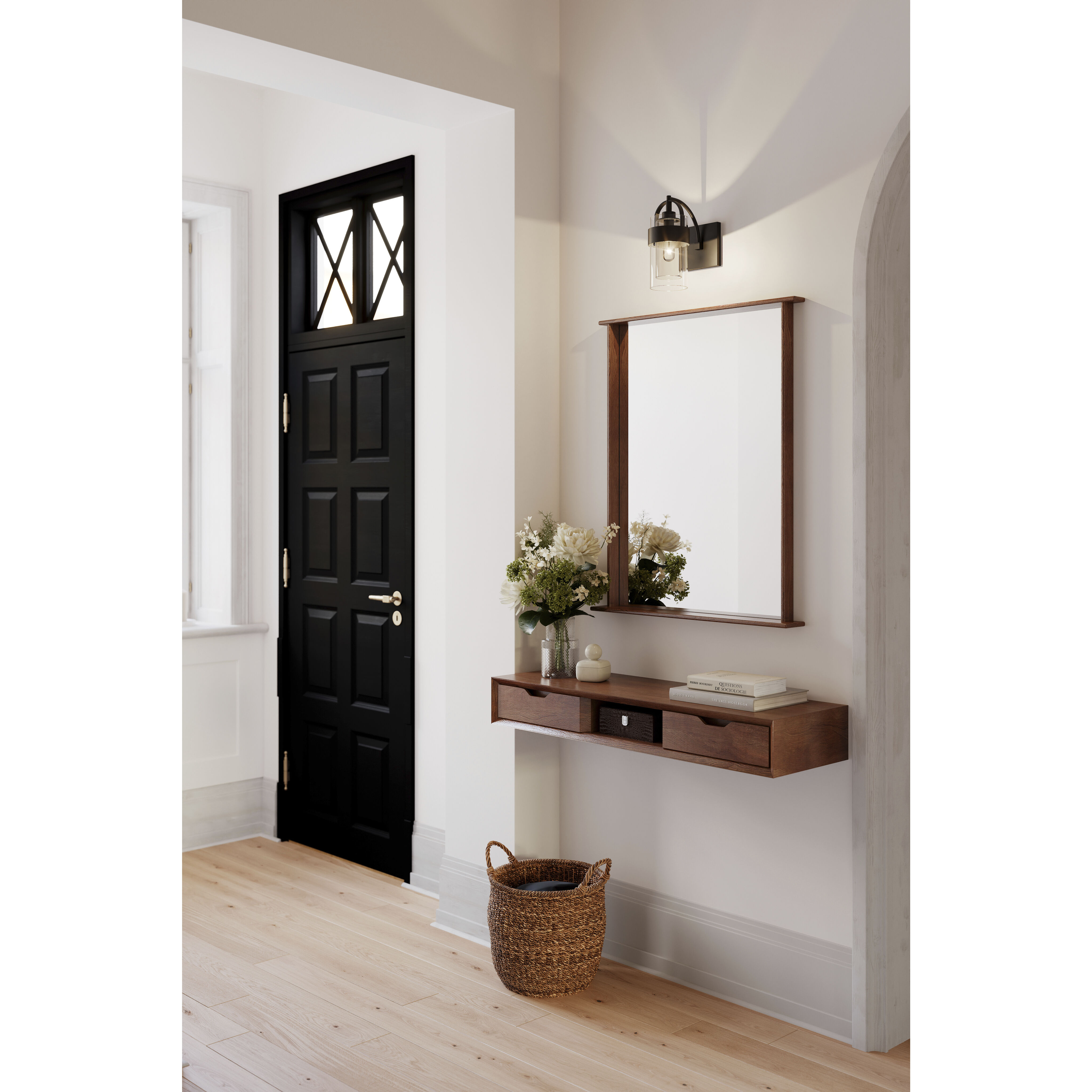 Ravik 1 Light 5 inch Dark Matte Black Bath Sconce Wall Light