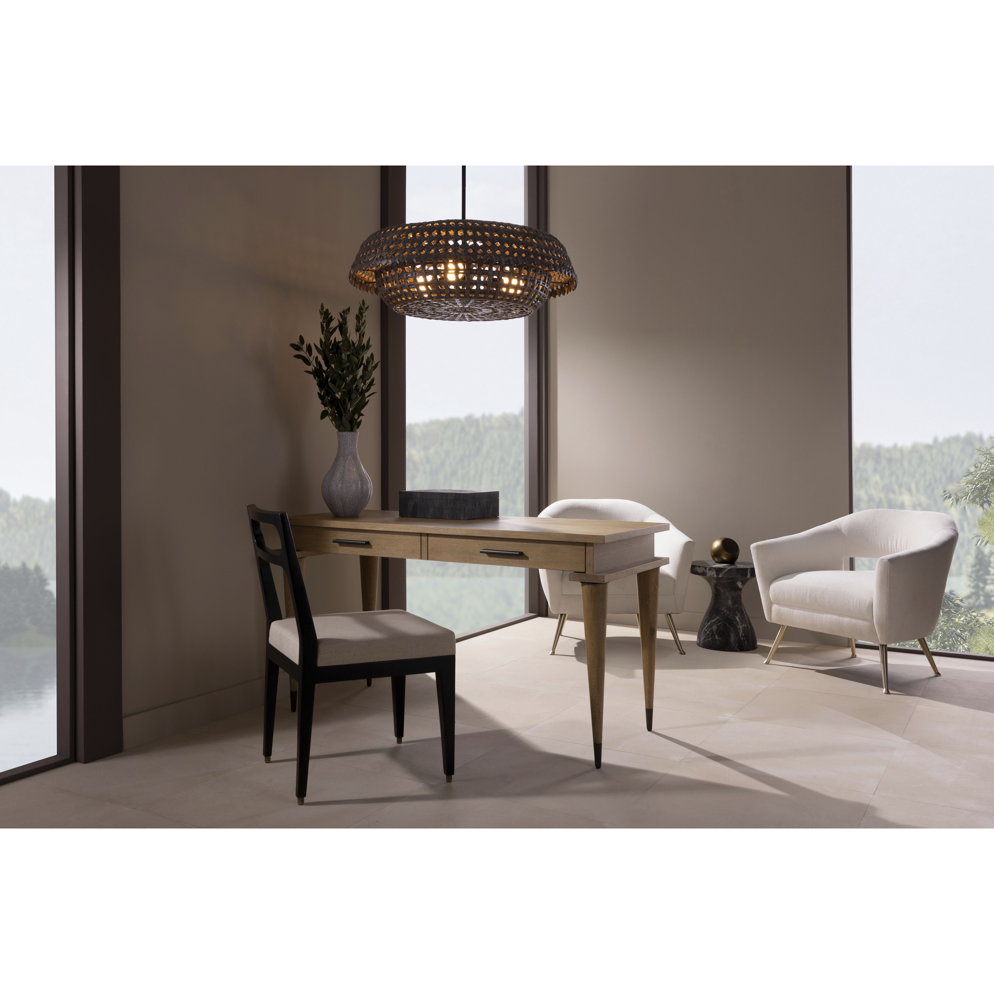 Valdez 3 Light 34 inch Dark Gray Washed Pendant Ceiling Light