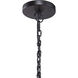 Martin 1 Light 30 inch Natural with Matte Black Pendant Ceiling Light