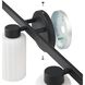 Bedminster 3 Light 24 inch Matte Black Vanity Light Wall Light