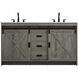 Austin 60 X 34 inch Rustic Grey Bathroom Vanity Cabinet