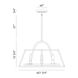 Campana 4 Light 22 inch Satin Nickel/black Chandelier Ceiling Light