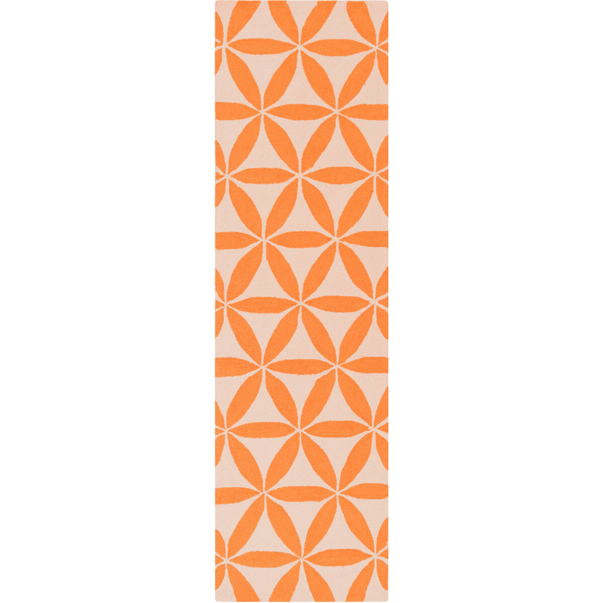 Brentwood 120 X 96 inch Burnt Orange, Beige Rug