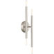 Soho 4 Light 5 inch Brushed Nickel ADA Sconce Wall Light