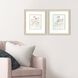 Soft Lace Pink and Blue and Green and Multi Framed Art, Propac