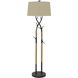 Pecos 60 inch 150.00 watt Black Iron Floor Lamp Portable Light