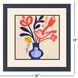Matisse Bouquet Blue and Yellow and Red and Multi Framed Art, Propac