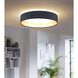 Maserlo LED 15.95 inch Black and Gold Flush Mount Ceiling Light