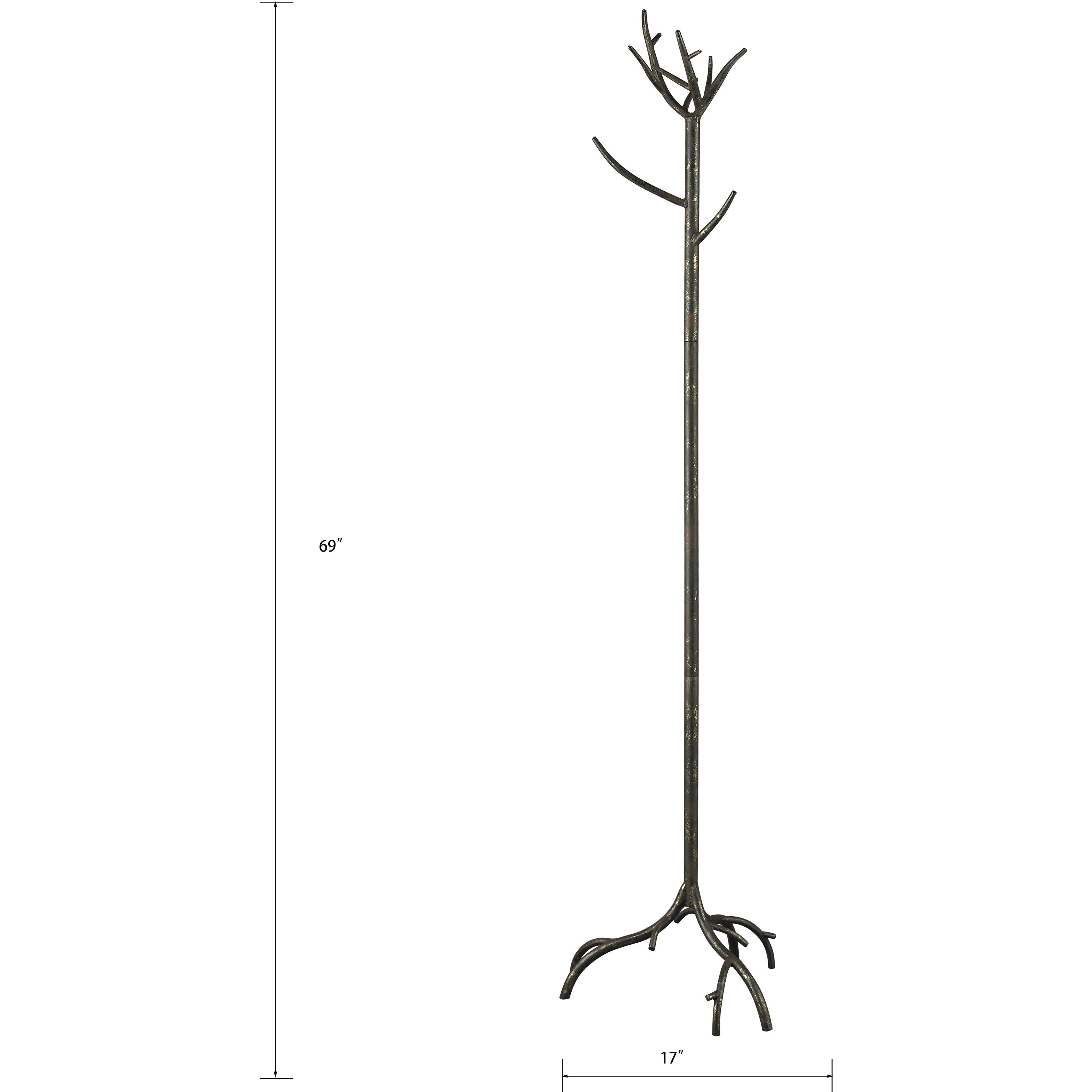 Kimberly 69 inch Antique Bronze Coat Stand