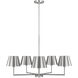 Drew & Jonathan Ender 5 Light 32.63 inch Brushed Nickel Chandelier Ceiling Light, Medium