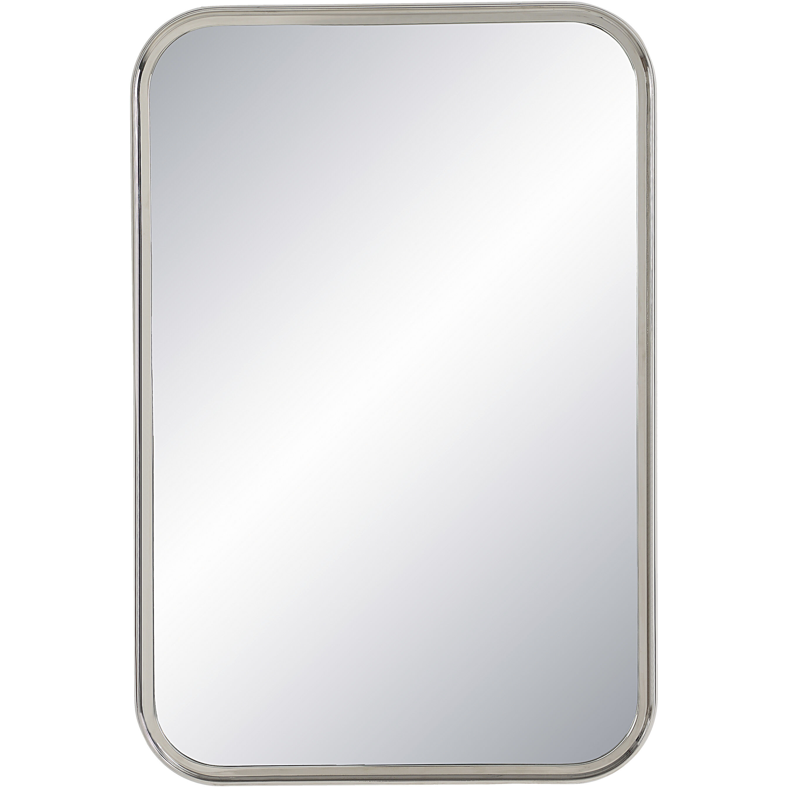 Sylvie 36 X 24 inch Polished Nickel Wall Mirror