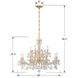 Maria Theresa 12 Light 29 inch Gold Chandelier Ceiling Light in Clear Spectra