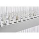 Dallas 24 Light 42 inch Chrome Linear Chandelier Ceiling Light