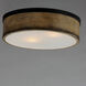 Franklin 2 Light 14 inch Driftwood/Black Flush Mount Ceiling Light