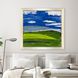 Rolling Hills Blue and Green and White Framed Art, The Studio