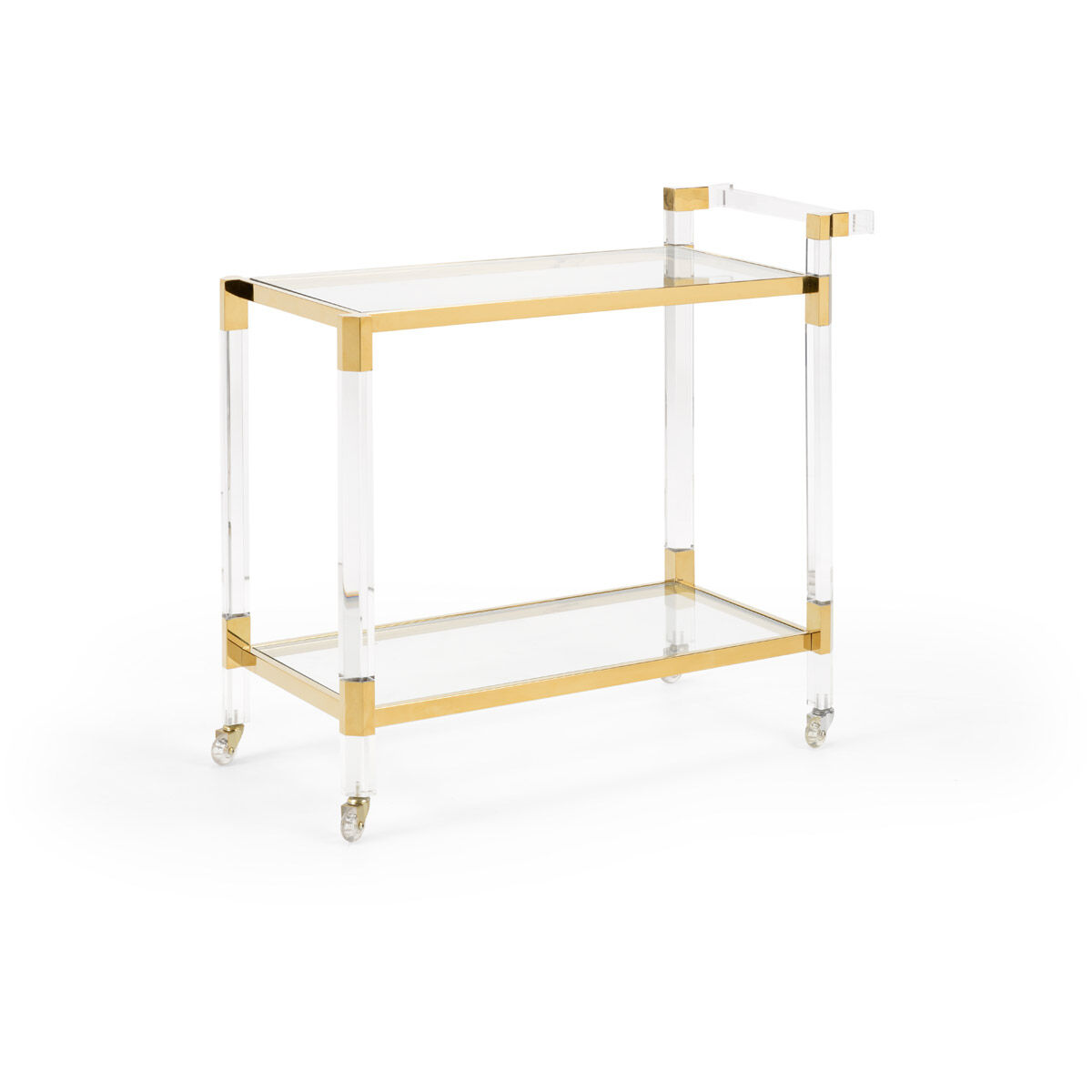Wildwood Gold/Clear Bar Cart