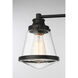Mannsdale 3 Light 24 inch Coal Bath Vanity Wall Light