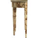 Hampton Demilune Light Burl 36" Console Table in Light Brown