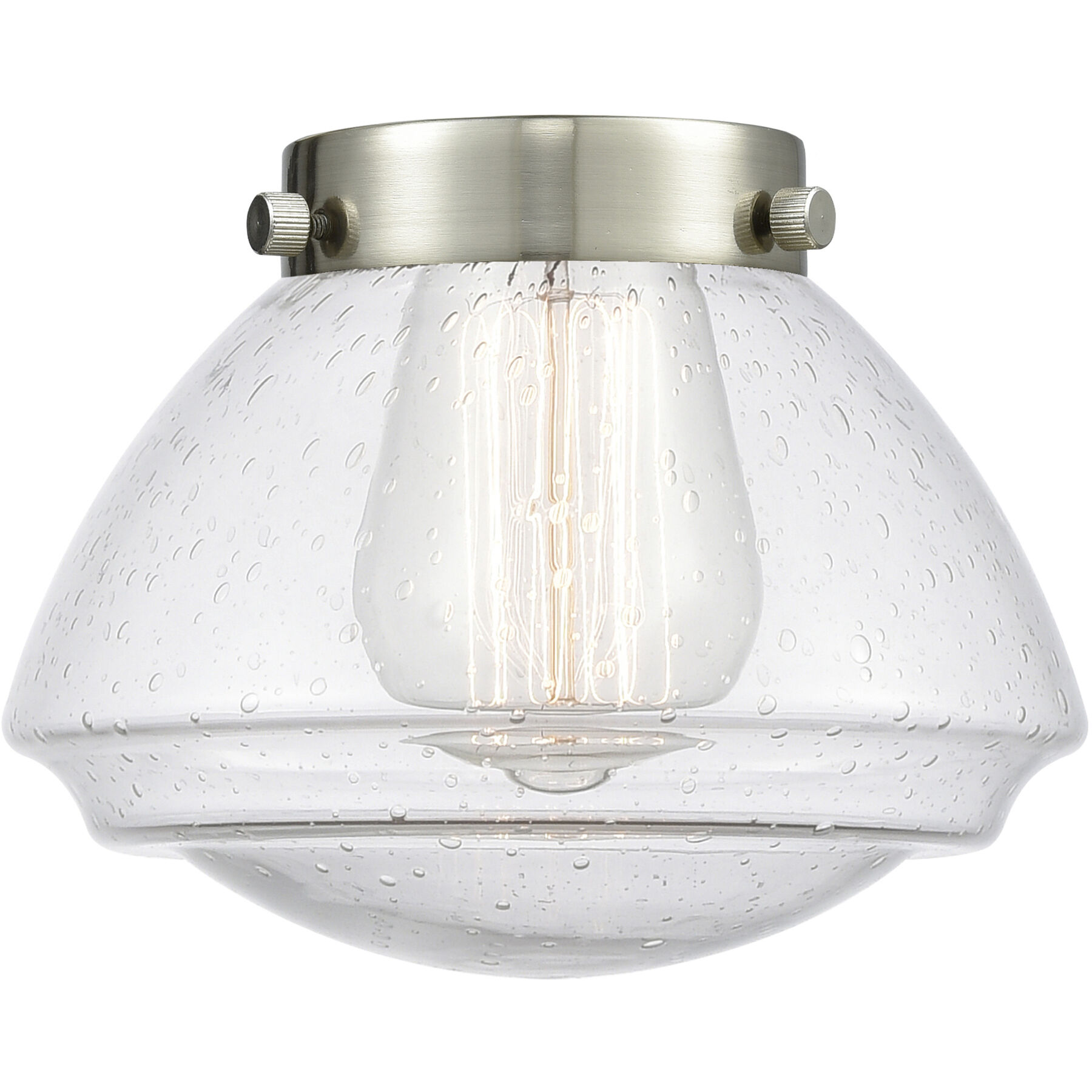 Franklin Restoration Olean 1 Light 6.75 inch Satin Gold Mini Pendant Ceiling Light in Incandescent, Seedy
