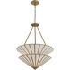 Jaxen 3 Light 24.5 inch Legacy Brass Pendant Ceiling Light