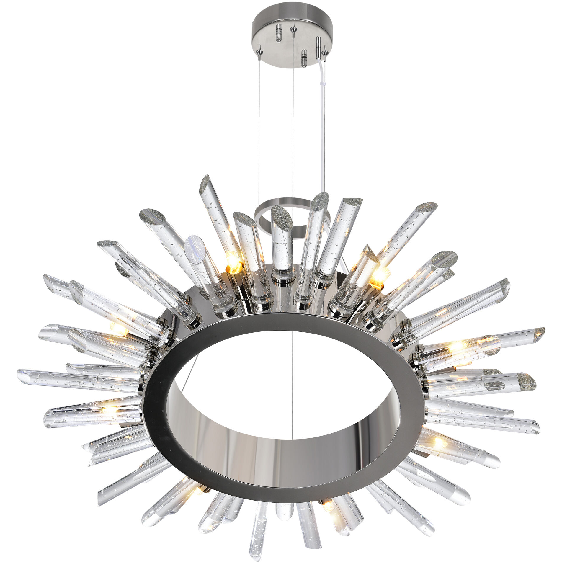 Thorns 8 Light 25 inch Polished Nickel Chandelier Ceiling Light
