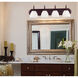 Herndon 4 Light 30 inch English Bronze Bathroom Vanity Light Wall Light, Essentials