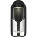 Clover LED 12 inch Sand Black Outdoor Wall Sconce
