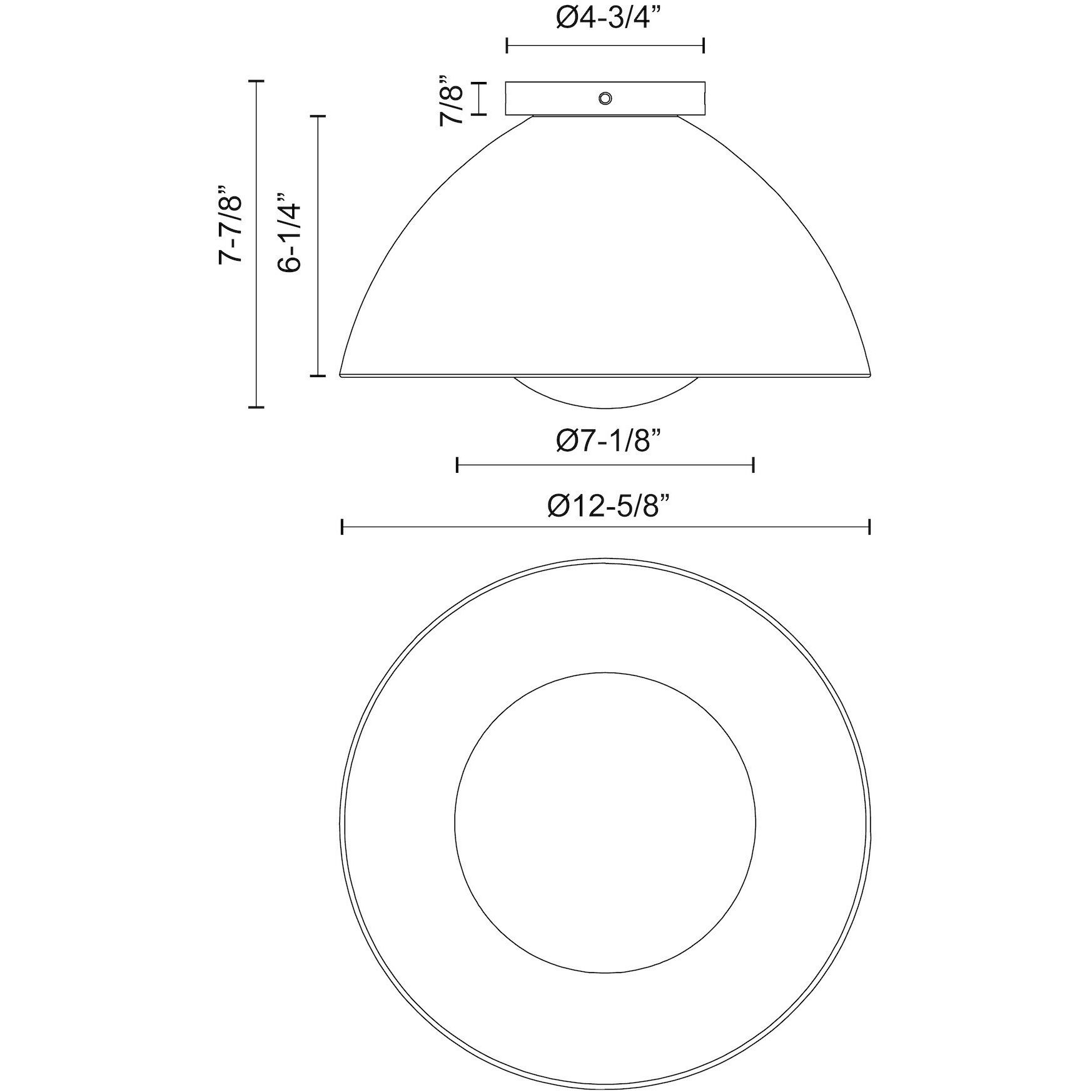 Alora Mood Haven 1 Light 12.63 inch Matte Black/Opal Matte Glass Flush Mount Ceiling Light