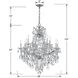 Maria Theresa 13 Light 28 inch Polished Chrome Chandelier Ceiling Light in Clear Hand Cut