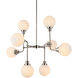 Hanson 8 Light 36 inch Polish Nickel Pendant Ceiling Light