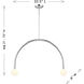 Contemporary LED 4 inch Chrome Chandelier Ceiling Light