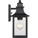 Chancellor 1 Light 11 inch Mystic Black Outdoor Wall Lantern